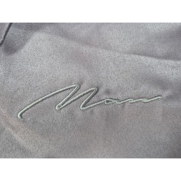 Boohoo Man Lavender Satin Bomber Jacket Knit waistband Sz L NWOT - Picture 5 of 5